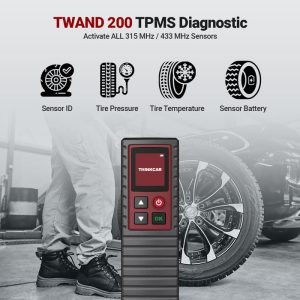 THINKCAR T-Wand 200 TPMS tool Universal TPMS tool activate OE 315/433MHz sensors work with THINKDIAG THINKTOOL series